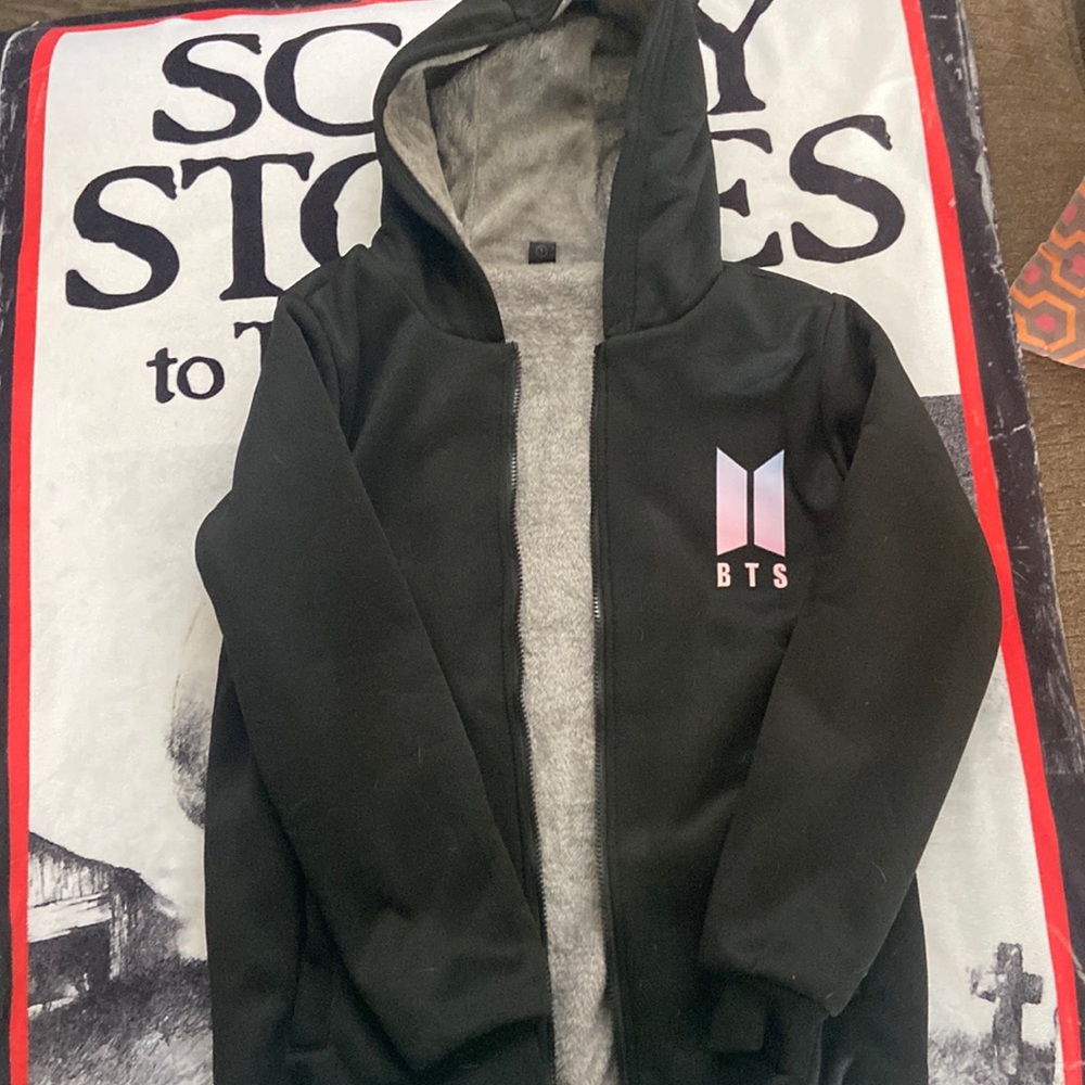 COPY - BTS LOVE YOURSELF FUR LINED JACKET HOODIE